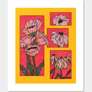 Wilt flower (red) Posters and Art